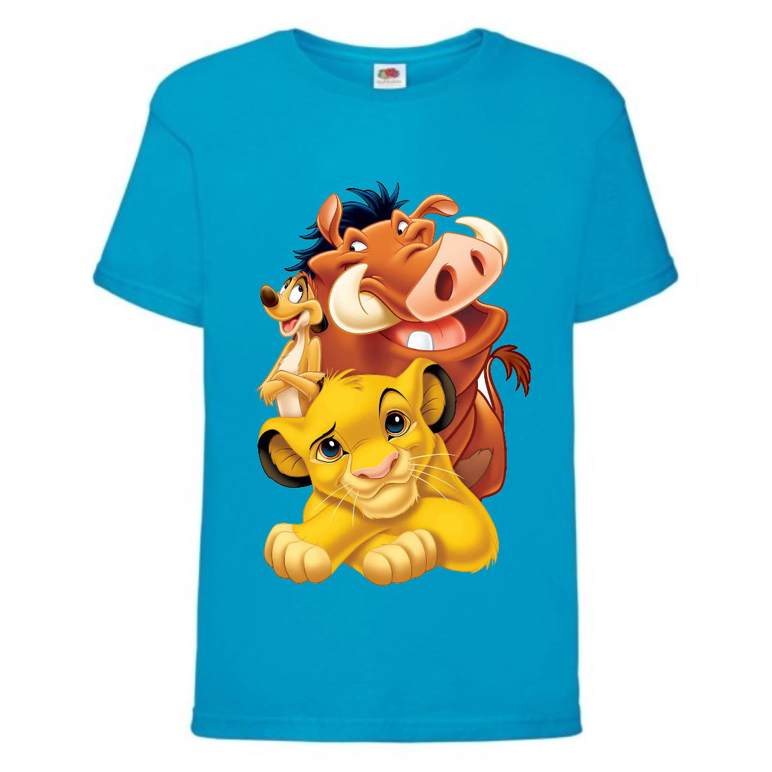

Футболка детская Король Лев (Lion King) голубая (LK-friends-2-blue) 104 см