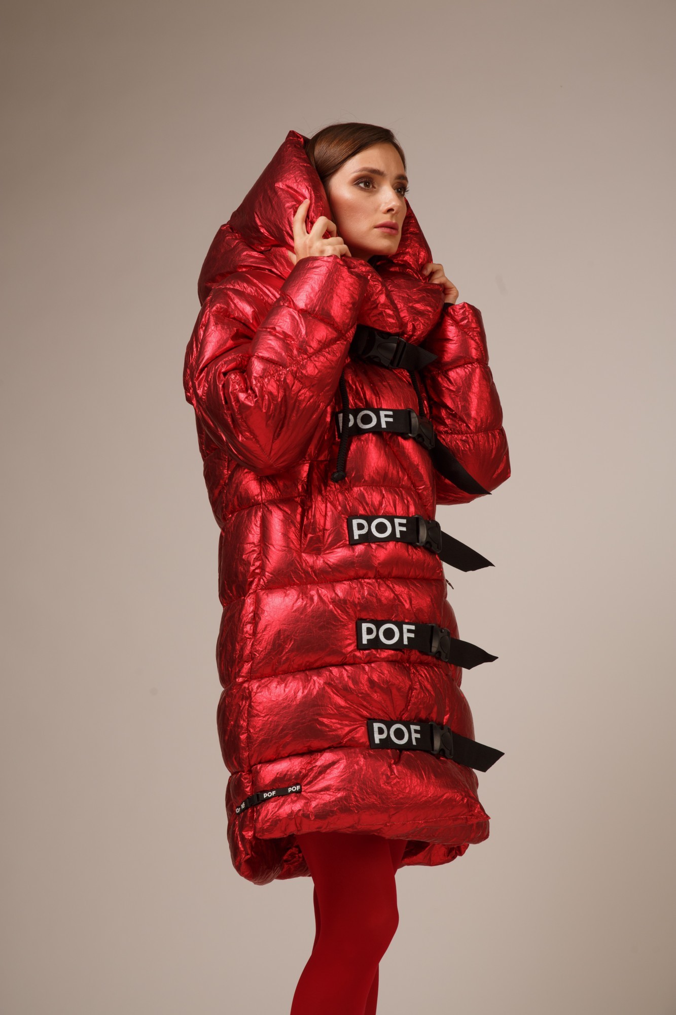 

Пуховик POF M длинный карминовый (0595100 )