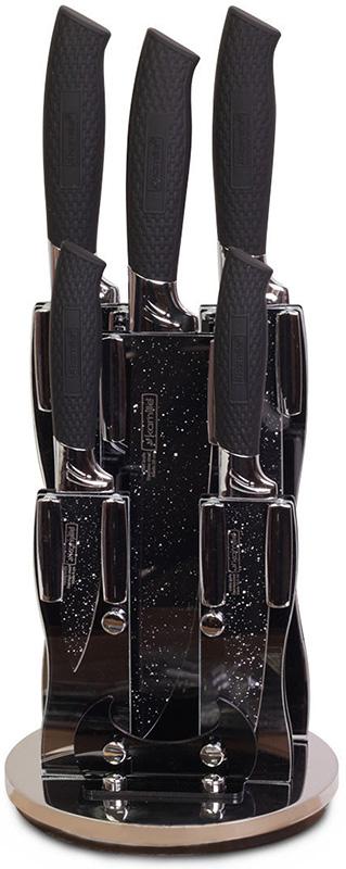 

Набор кухонных ножей Kamille Shrenky Black 5 предметов на подставке (KM-5131B)