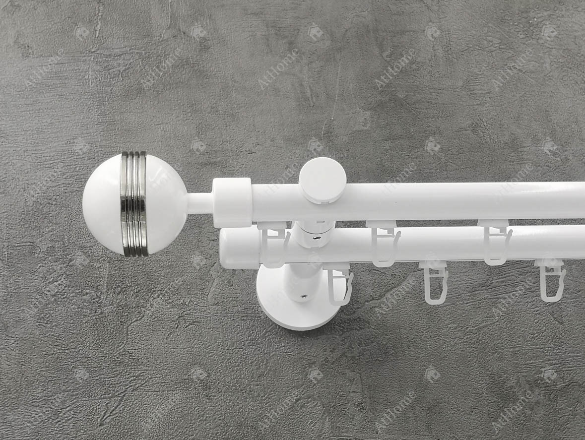 

Карниз Quadrum ЕМ-238 300 см двойной Белый 19/19 мм импрессионная
