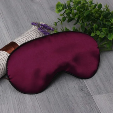 

Шелковая маска для сна Silenta Silk Бордовая