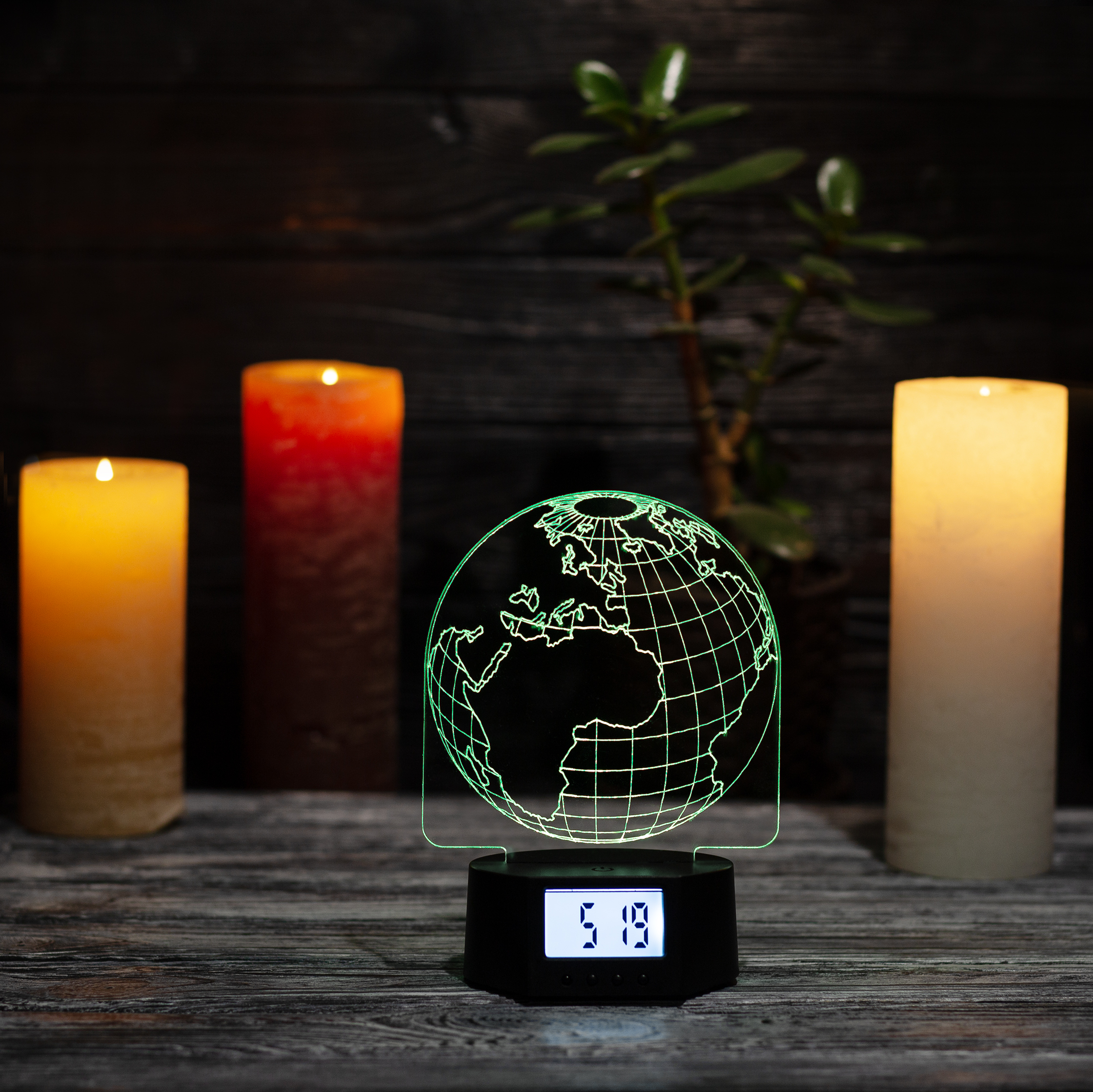 

Ночник-часы CooLit Globe Small Clock