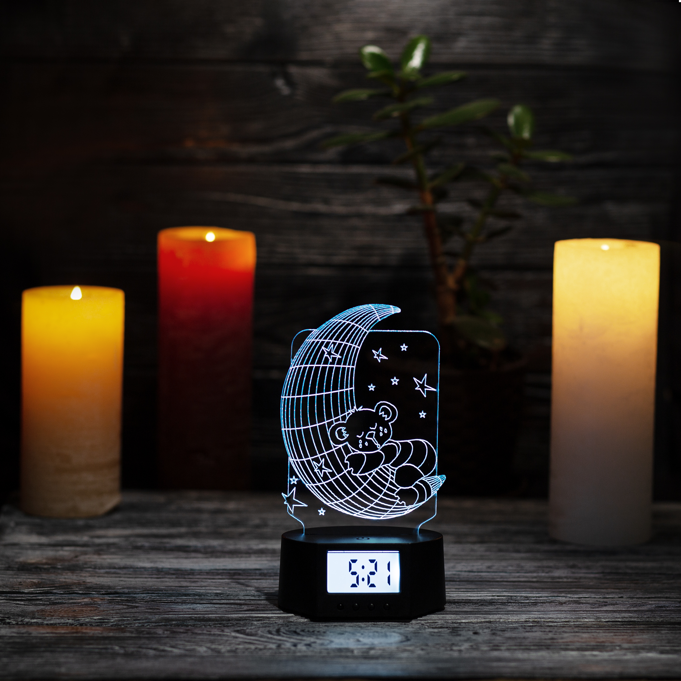 

Ночник-часы CooLit Good Night Moon Small Clock