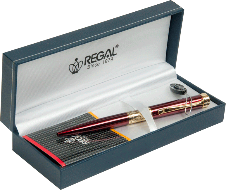 

Шариковая ручка Regal в подарочном футляре Бордовая (R35501.L.B)