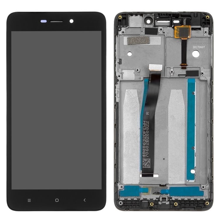 

Дисплей для Xiaomi Redmi 4A с сенсором (тачскрином) и рамкой черный