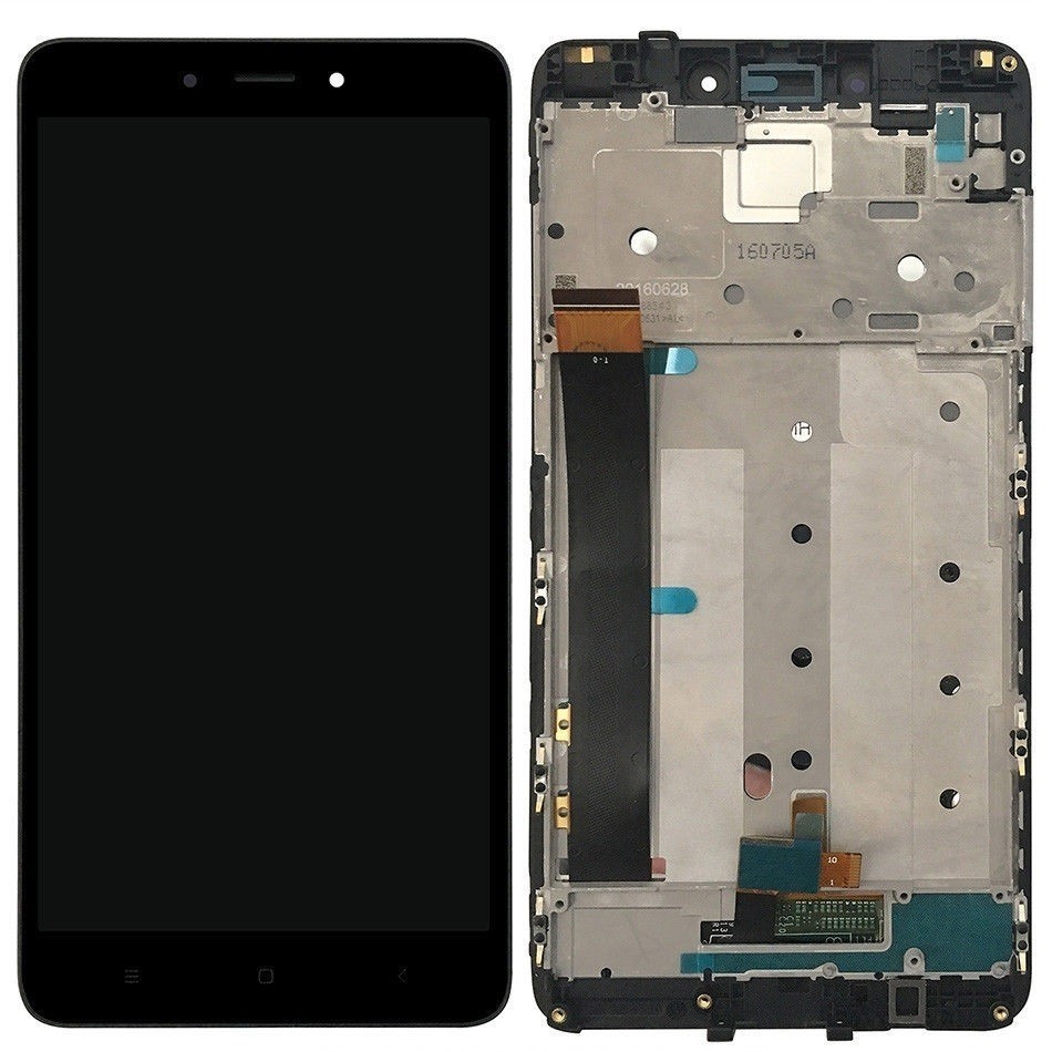 

Дисплей для Xiaomi Redmi Note 4 Helio X20 MediaTek с сенсором (тачскрином) и рамкой черный