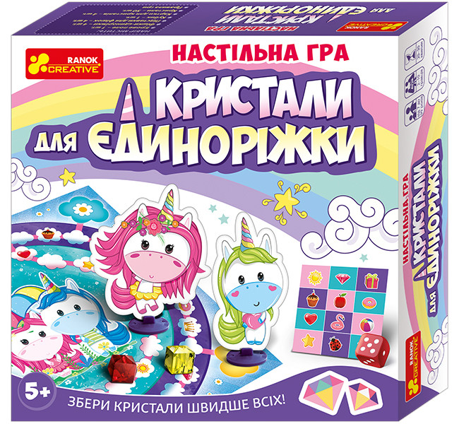

Настольная игра "Кристаллы для Единорожки" (У) 12120074 Ranok Creative