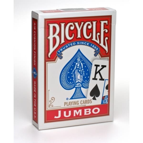 

Карты для покера Bicycle Jumbo Index красные