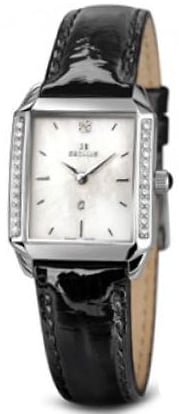 

Женские наручные часы Seculus 1676.2.762 mop, ss swarovski stones, black leather