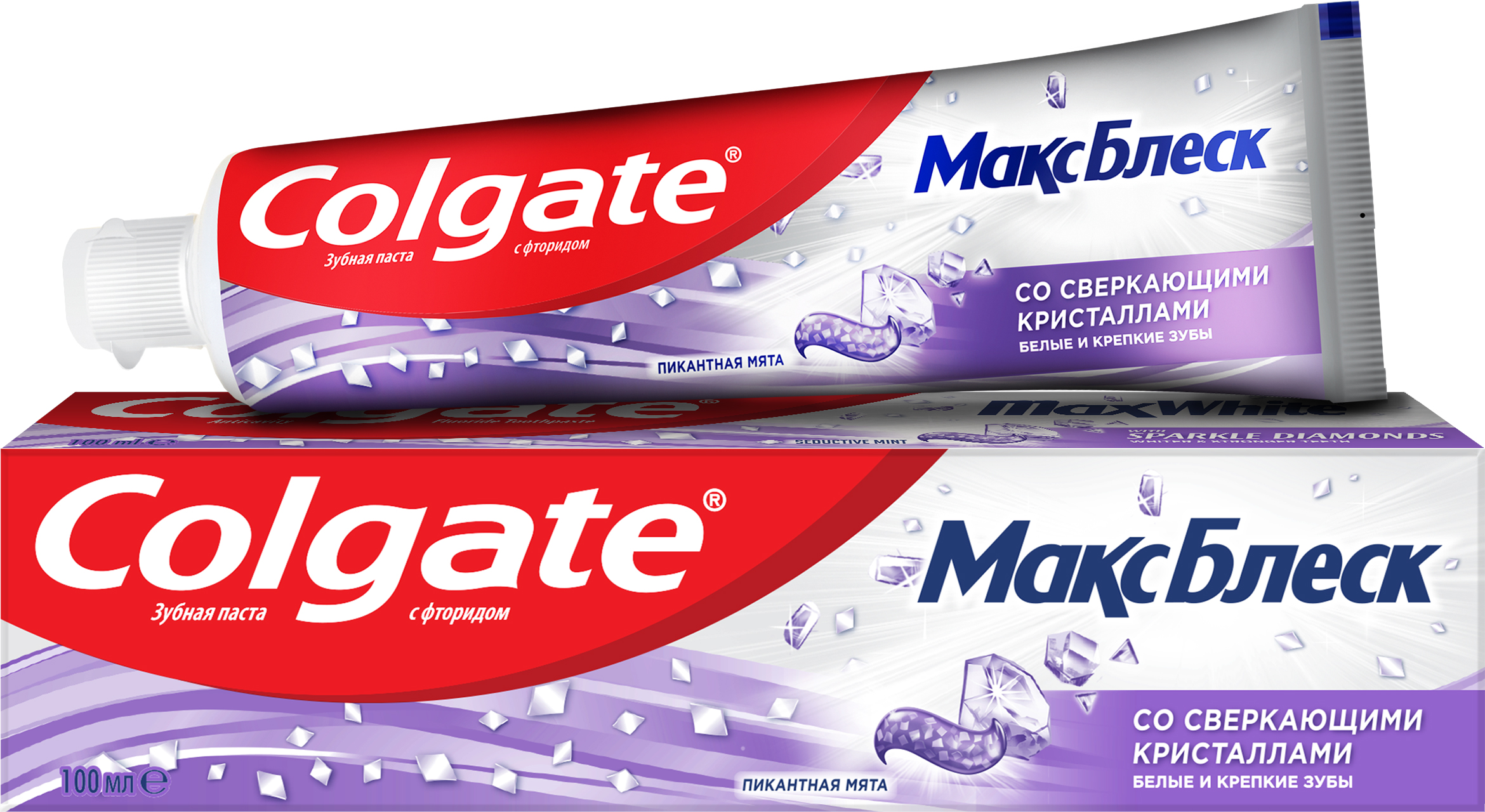 Зубная паста отбеливающая Colgate Макс блеск со сверкающими кристаллами ...