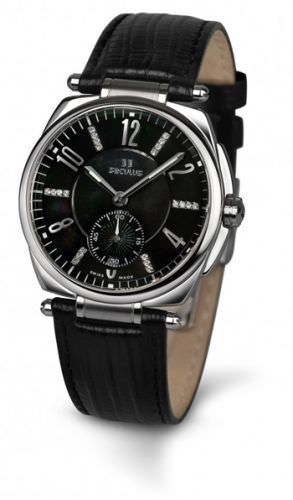 

Женские наручные часы Seculus 1700.8.1069 black-mop-cz, ss, black leather