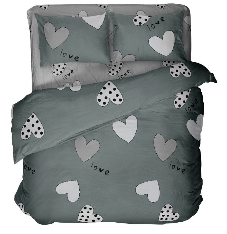 Комплект постельного белья Катруся бязь европейский Love – низкие цены ...