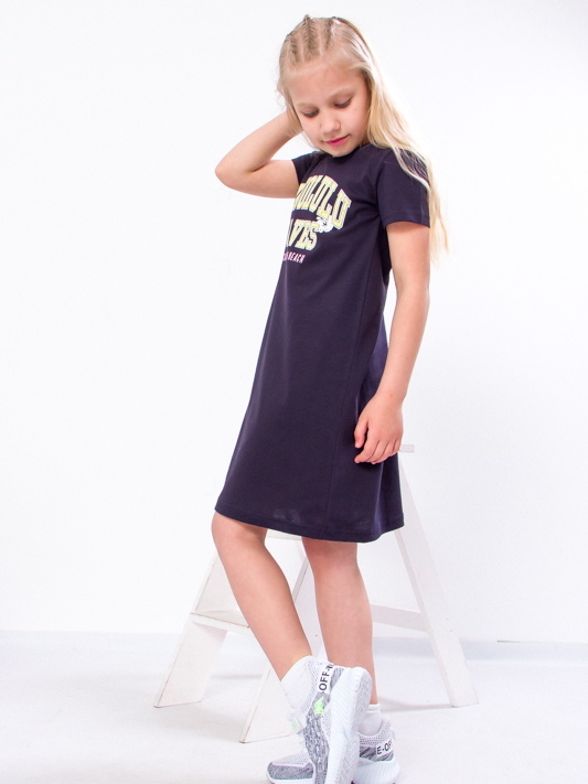 Акція на Дитяча літня сукня для дівчинки Носи своє 6054-001-33-1 128 см Чорнильно-синя (p-10819-116604) від Rozetka
