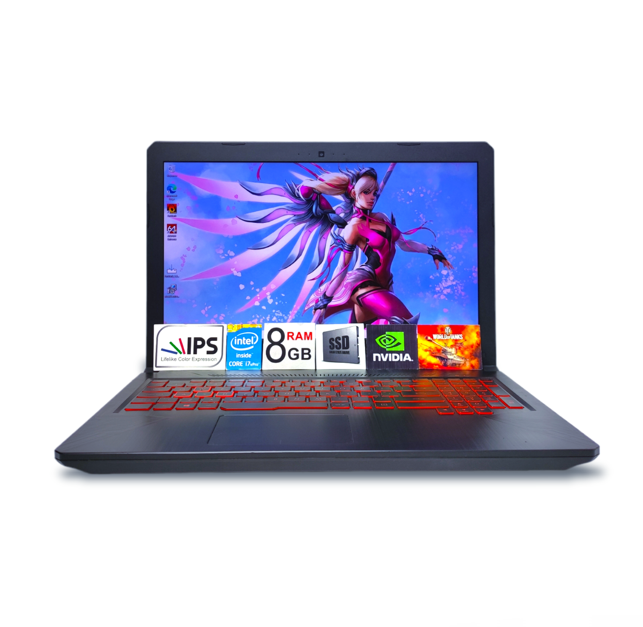 Ноутбук Asus TUF 15.6 FHD IPS i7-8750H 6ядер 8GB DDR4 SSD128GB +1TB HDD ...