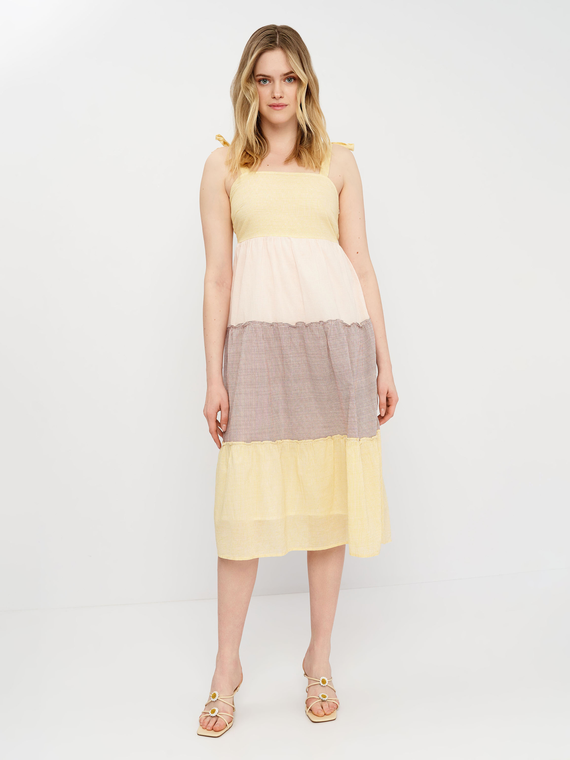 Сарафан жіночий Vero Moda XAZ312691MLFJ M Біло-бірюзовий від Rozetka на платформі USKIDKA Акція на Сарафан жіночий Vero Moda XAZ312691MLFJ M Біло-бірюзовий від Rozetka