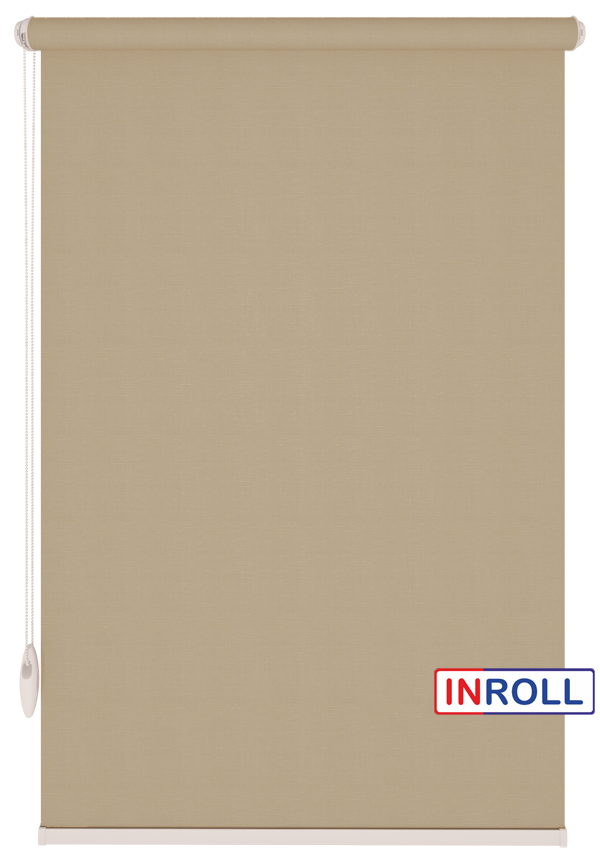 

Ролета тканевая INROLL Есо-Mini 130х185 см Camila Латте A650