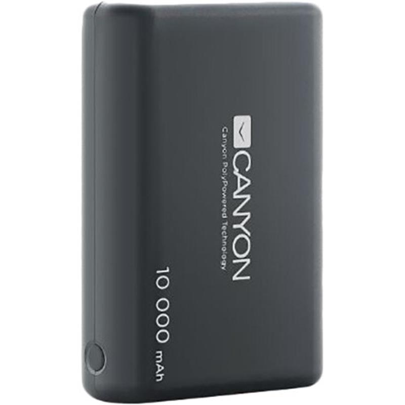 

УМБ Power Bank Canyon 10000mAh 2USB 2.1A Black (CNS-CPBP10B)