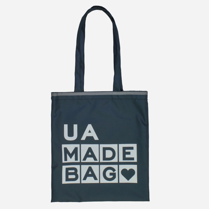Акція на Сумка-еко-шоппер жіноча Maxi UA Bag MX86275 Сіра від Rozetka