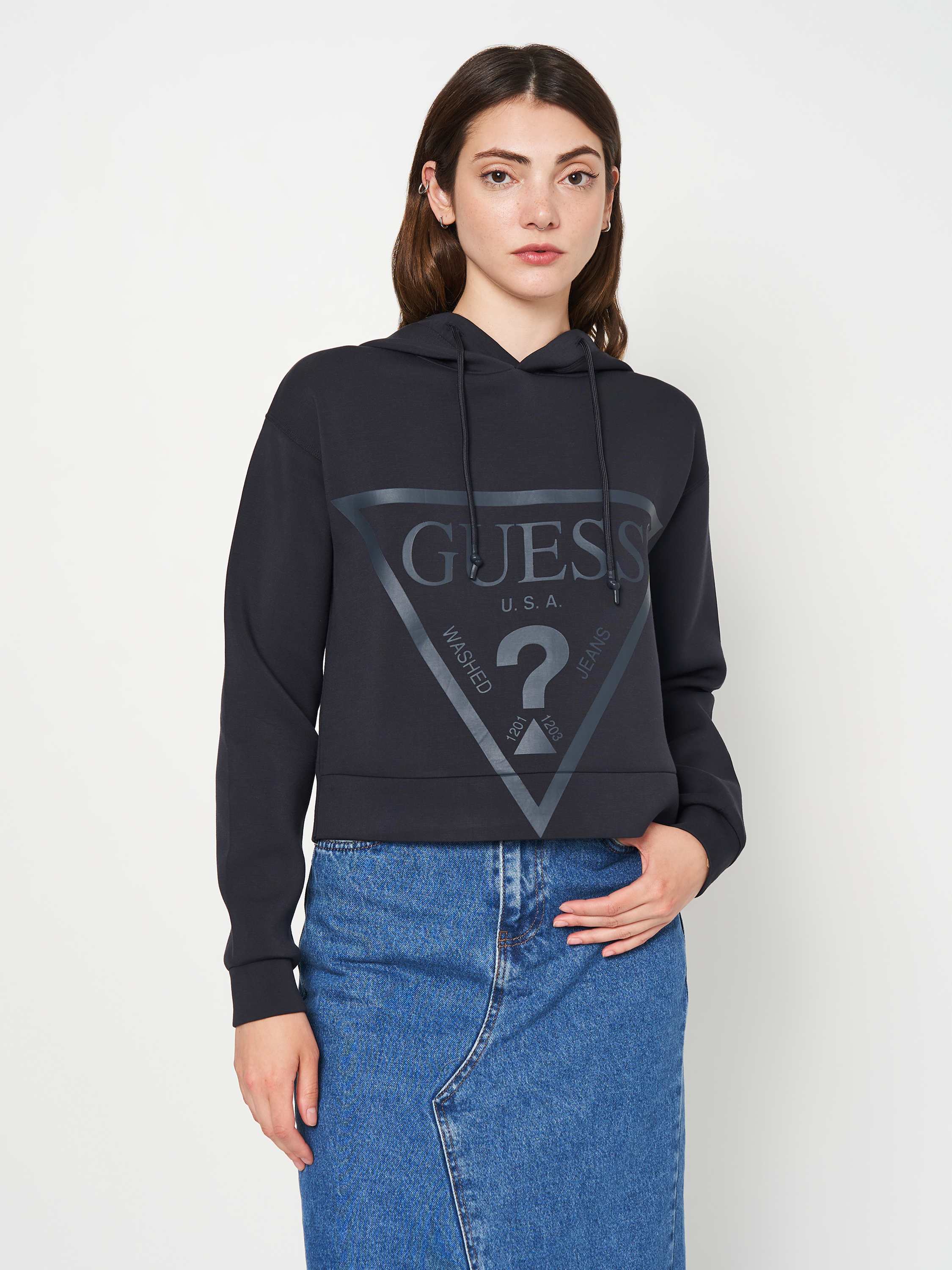 Акція на Худі жіноче Guess New Alisa Hooded Sweatshirt V2YQ08-K7UW2-G7FQ S від Rozetka