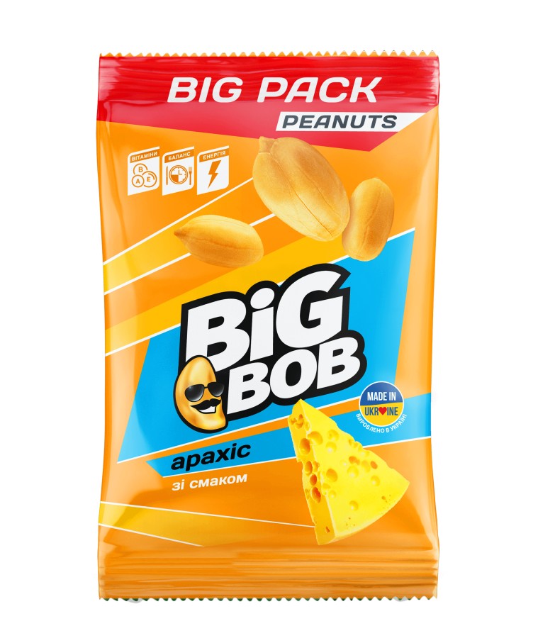 Арахіс смажений BIG BOB зі смаком сиру 120г от продавца: SaVa-market ...