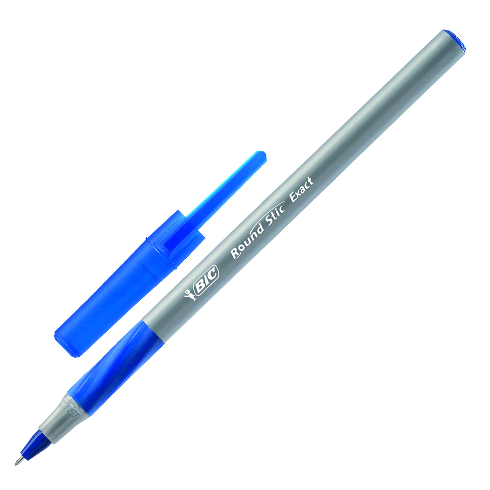 Набор шариковых ручек BIC Round Stic Exact Синий 20 шт (3086123350571 ...