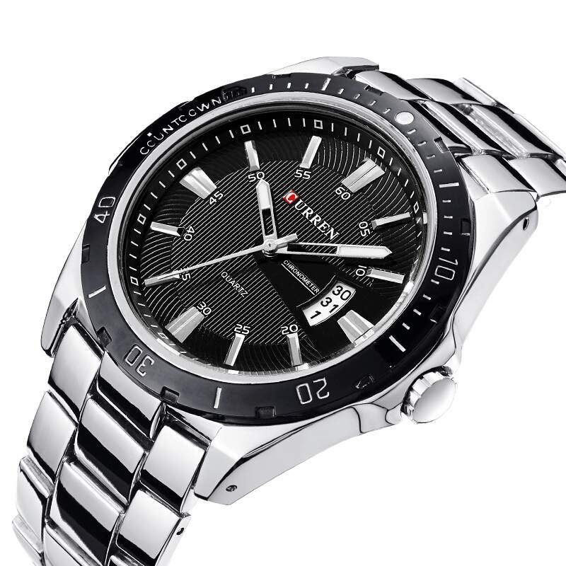 

Мужские кварцевые часы Curren 8110 Silver