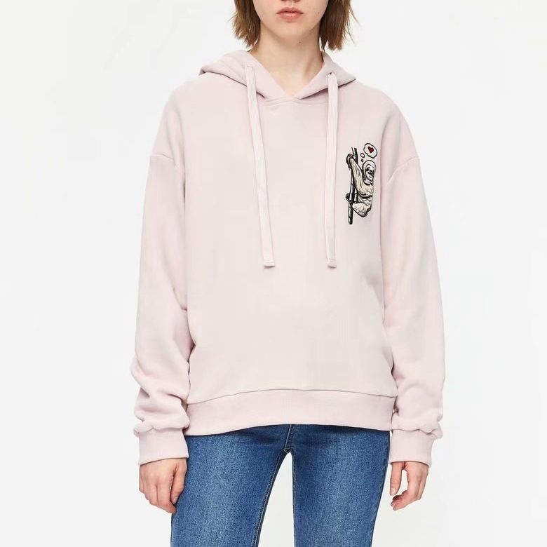 

Худи женское oversize с капюшоном и вышивкой Sloth Berni Fashion () Розовый, Худи женское oversize с капюшоном и вышивкой Sloth Berni Fashion (M) Розовый