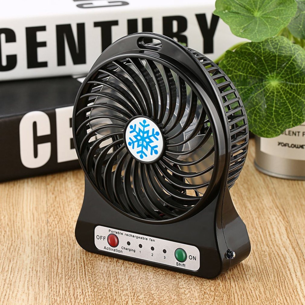 Маленький вентилятор настольный 3W "Portable rechargeable fan" Черный ...