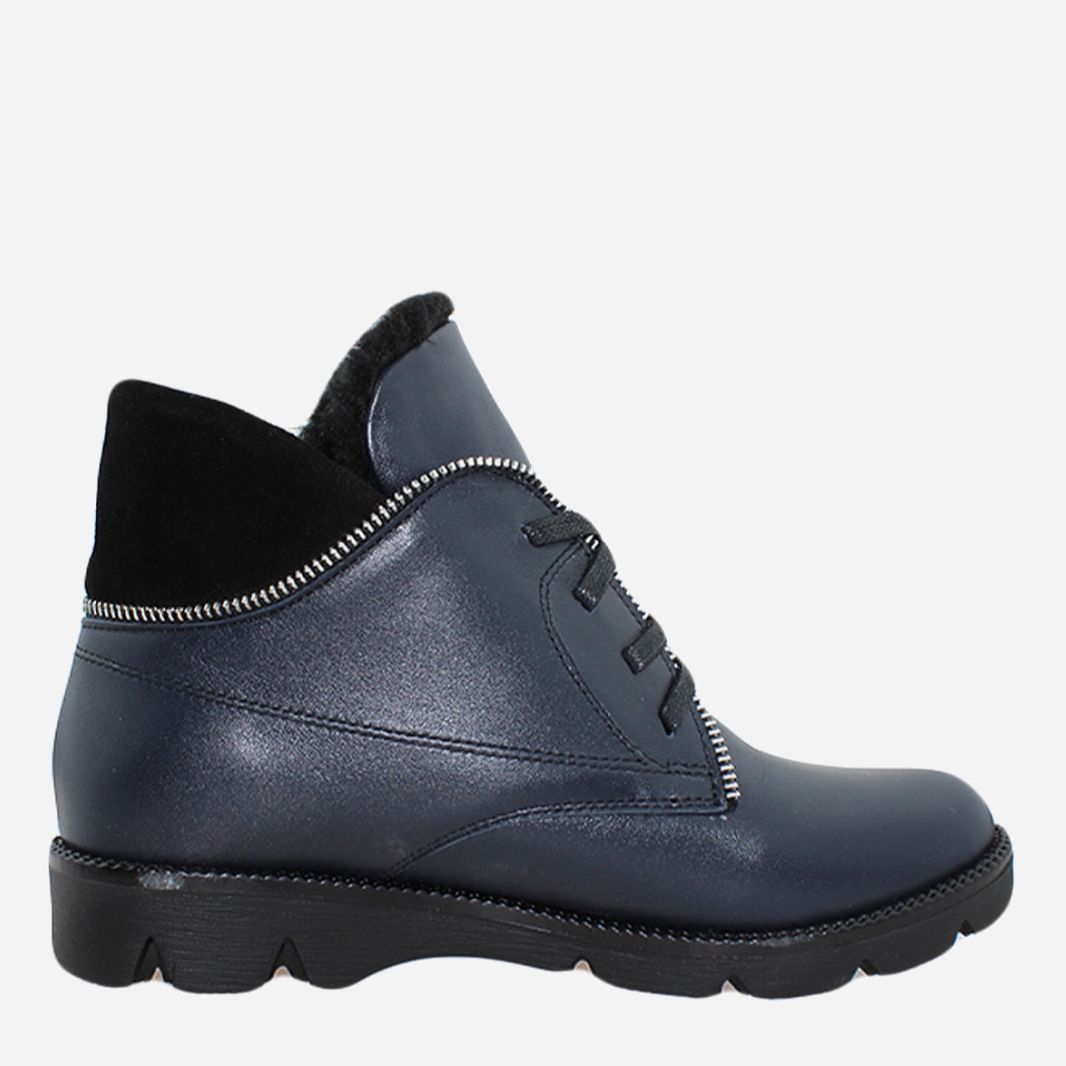 Акція на Жіночі зимові черевики високі Passati RP7161 37 23.5 см Сині від Rozetka