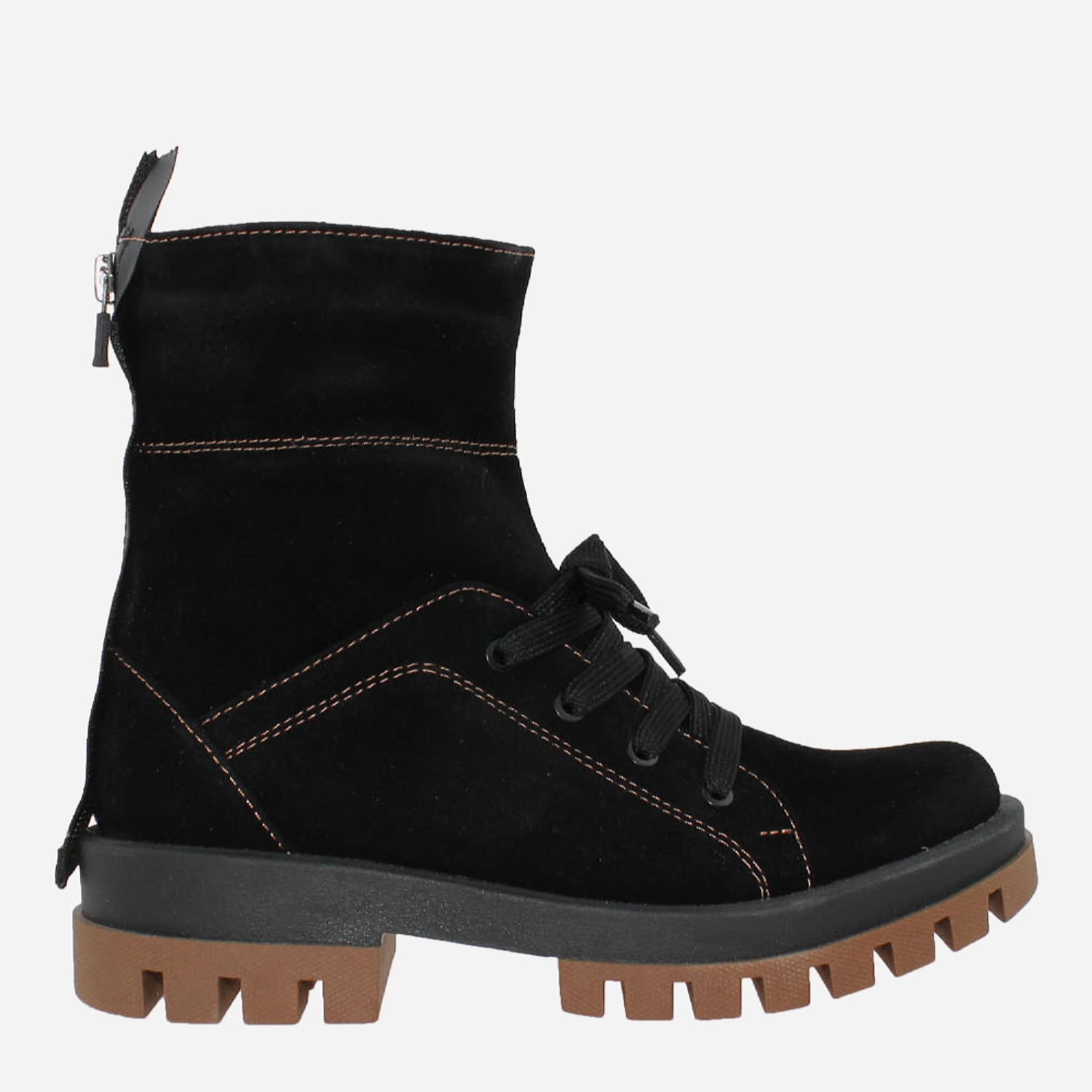 Акція на Жіночі зимові черевики високі Saurini RS01250-11 37 23.5 см Чорні від Rozetka