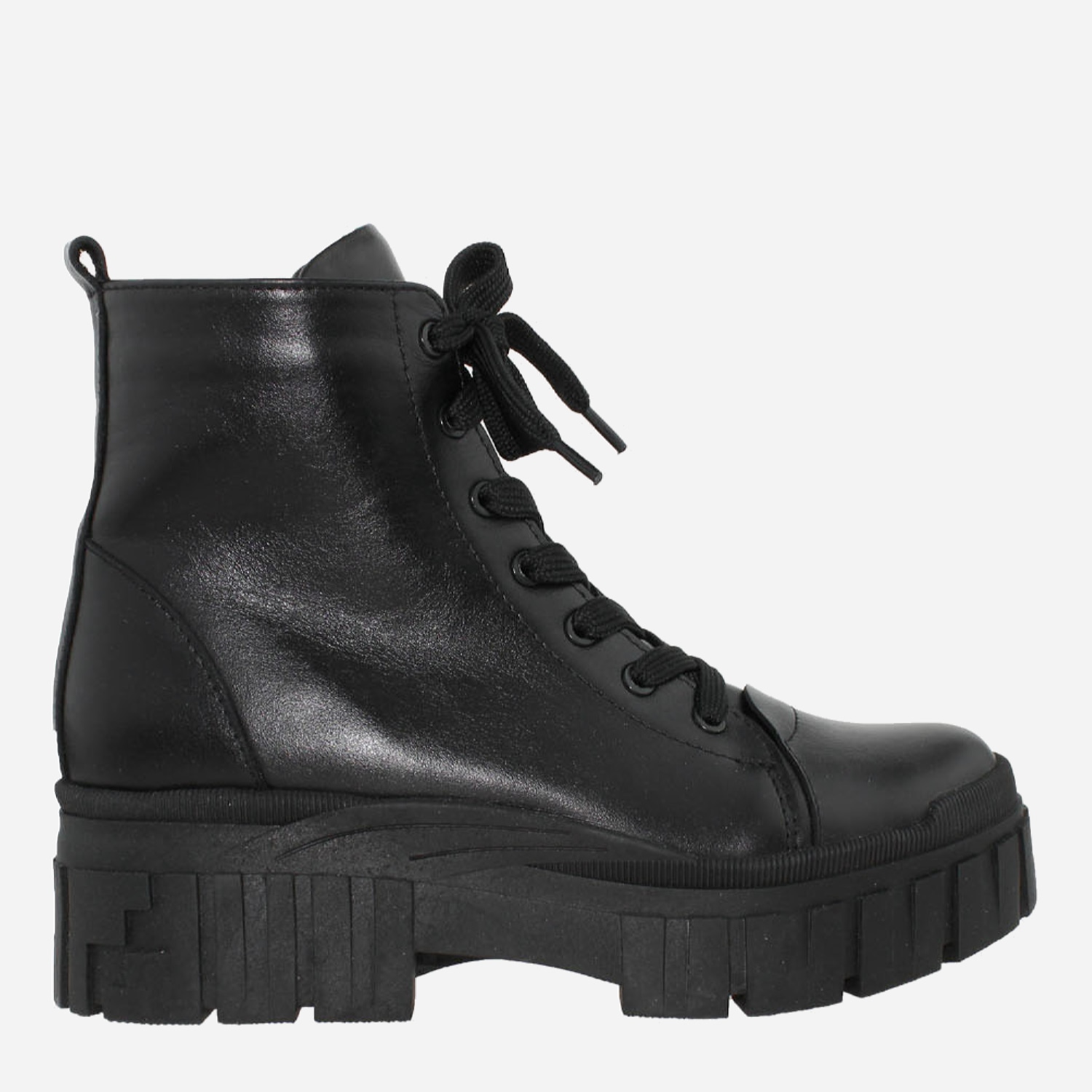 Акція на Жіночі зимові черевики високі Saurini RS01521 37 23.5 см Чорні від Rozetka