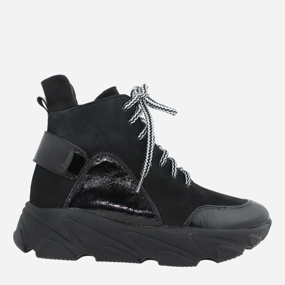 Акція на Жіночі зимові черевики високі Digsi RD4389 37 23.5 см Чорні від Rozetka