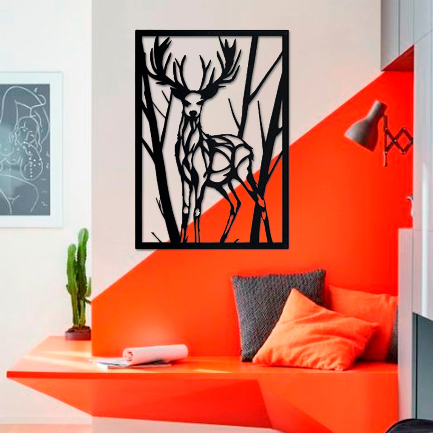 

Картина с дерева KoDi на стену Deer 2 50 см 300026