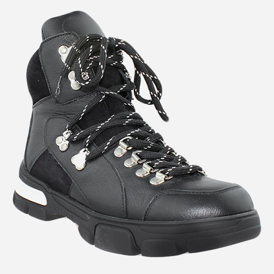 Акція на Жіночі зимові черевики високі Favi RF2066 37 23.5 см Чорні від Rozetka