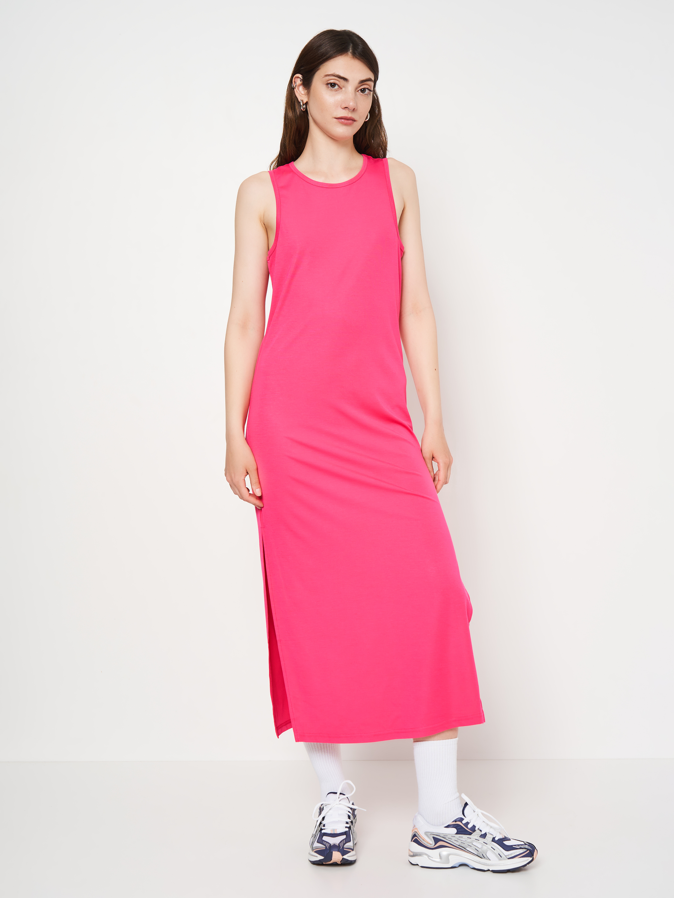 Акція на Сукня міді літня жіноча 4F Dress F049 4FSS23TDREF049-54S XS Рожева від Rozetka