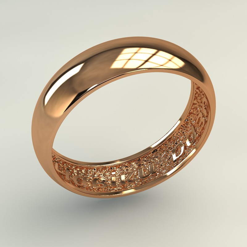 

Золотое обручальное кольцо "НАВІКИ РАЗОМ!" 049 Размер 16,5