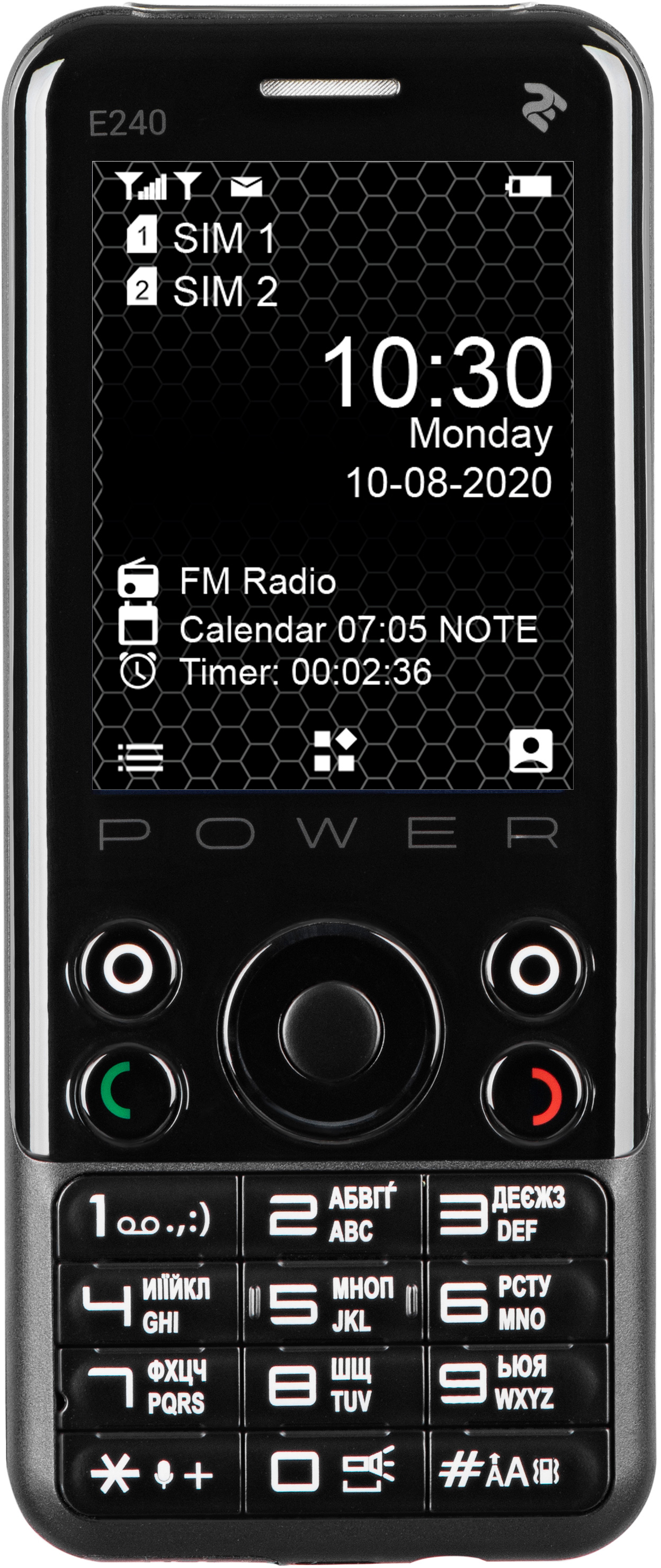 

Мобильный телефон 2E E240 POWER Dual Sim Black