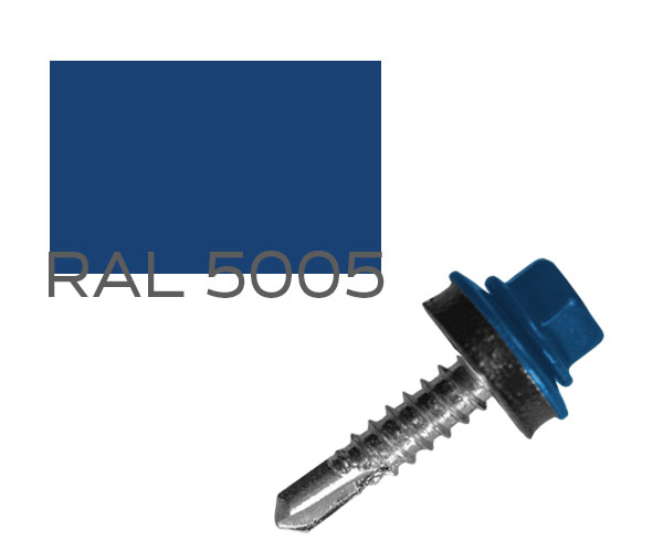 

Саморез кровельный по металлу MAXPRO с шайбой EPDM RAL-5005 5,5х25 250 шт (SDSM-5525)