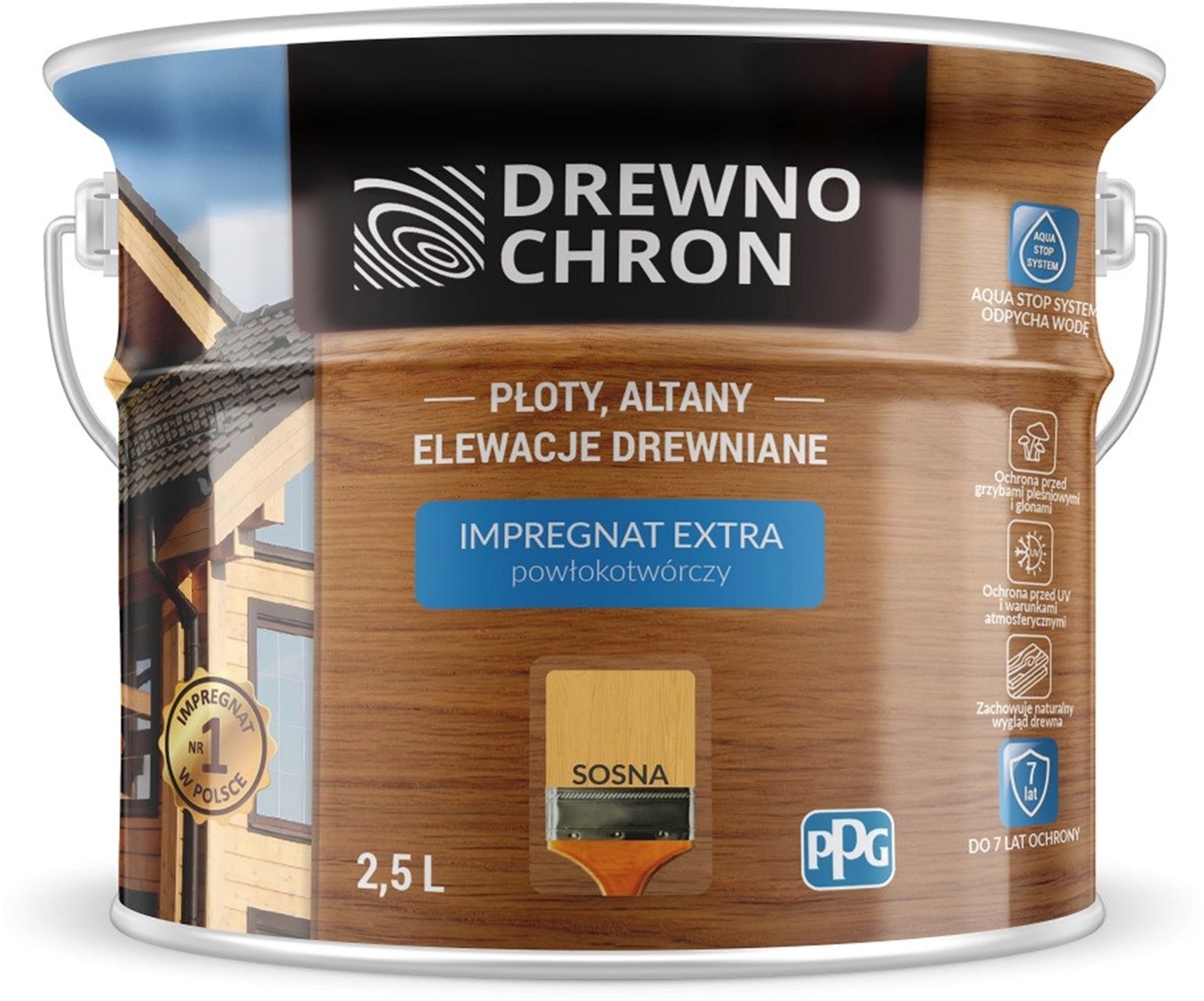 

Плёнкообразующая пропитка Drewnochron Impregnat Extra Сосна 2.5 л (DN-364421)