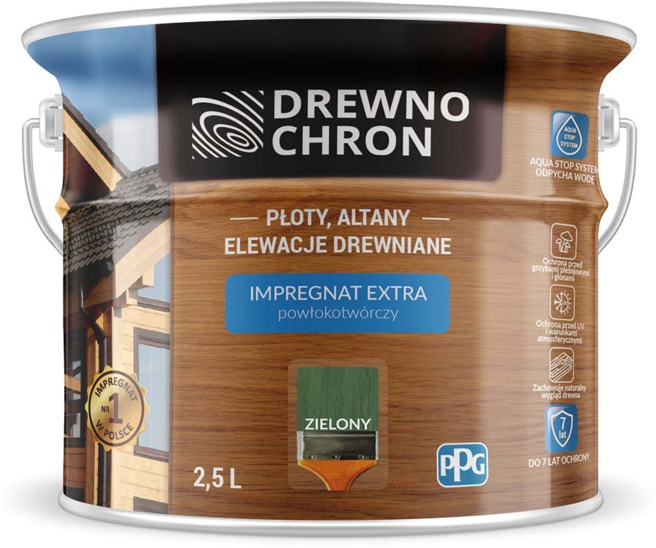 

Плёнкообразующая пропитка Drewnochron Impregnat Extra Зеленый 2.5 л (DN-364425)