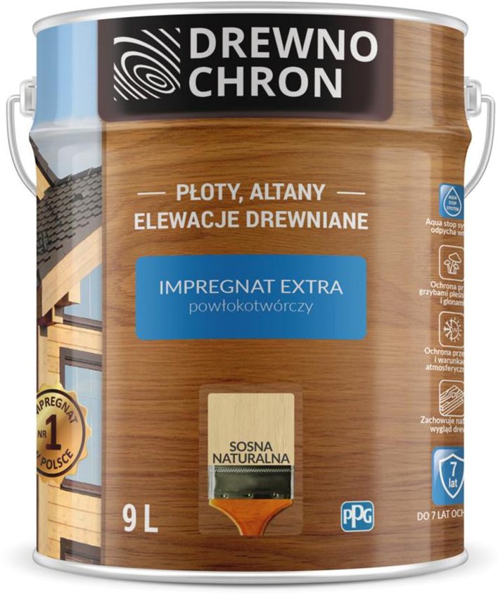 

Плёнкообразующая пропитка Drewnochron Impregnat Extra Сосна натуральная 9 л (DN-364463)