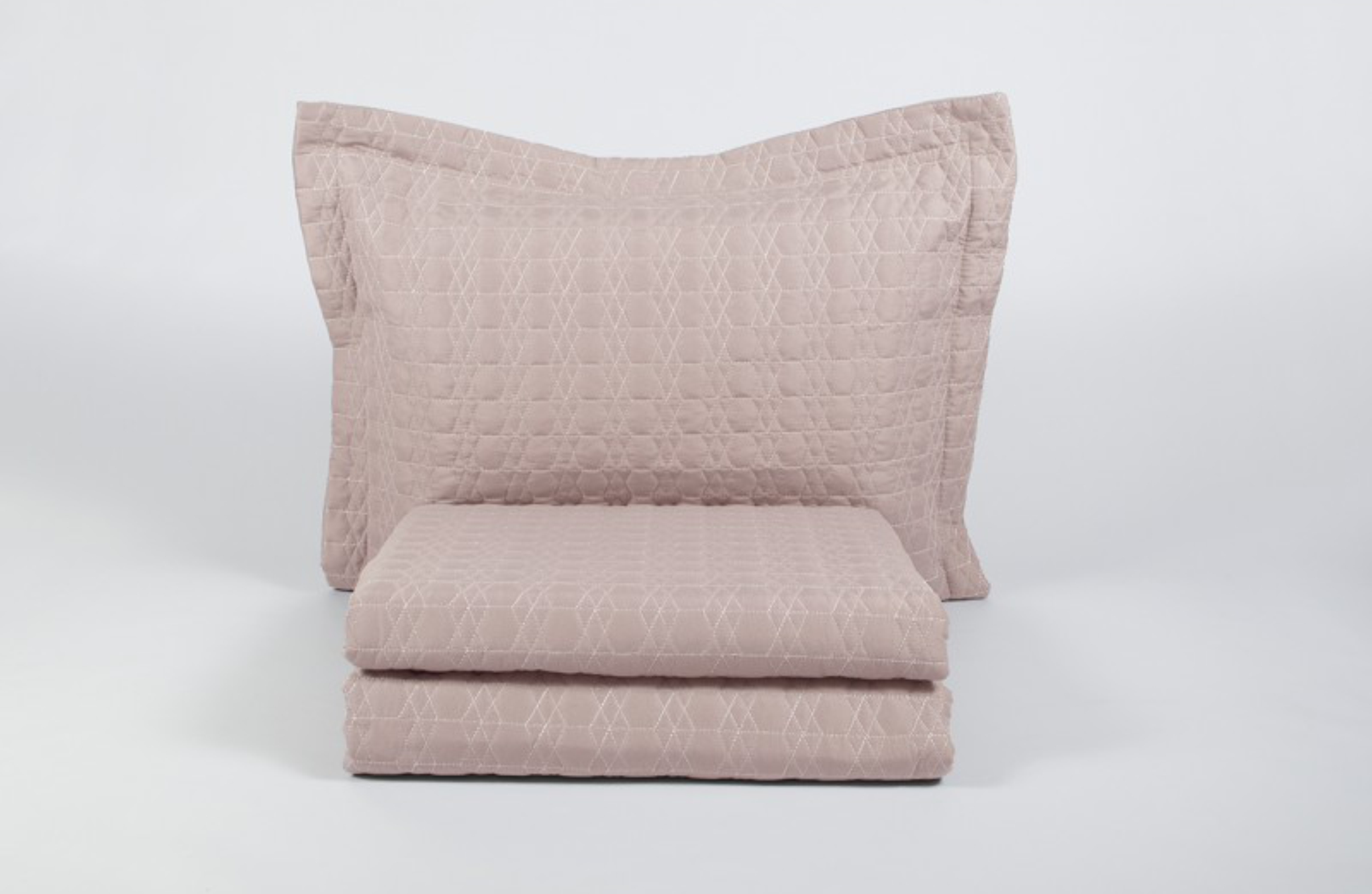 

Покрывало с наволочками Karaca Home Edenia pudra пудра 240x230