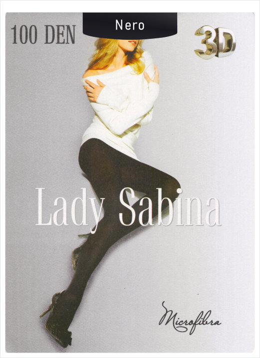 

Колготки Lady Sabina 100 Den 3D size 2-M Nero LS1003D2NER