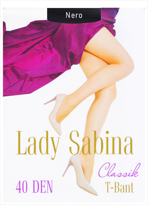 

Колготки Lady Sabina 40 Den T-Bant size 5-2XL Nero LS40TB5NER