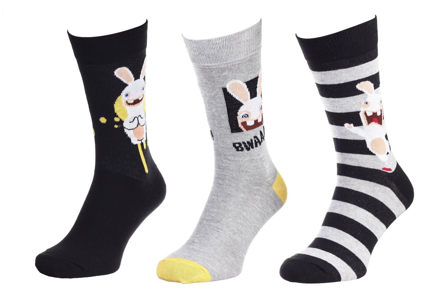 

Носки Rabbids Invasion Rabbits+Hand Joints/Rabbit+Stripes/Rabbit Head  3 пары (93153362-1, Носки Rabbids Invasion Rabbits+Hand Joints/Rabbit+Stripes/Rabbit Head 40-46 3 пары (93153362-1)