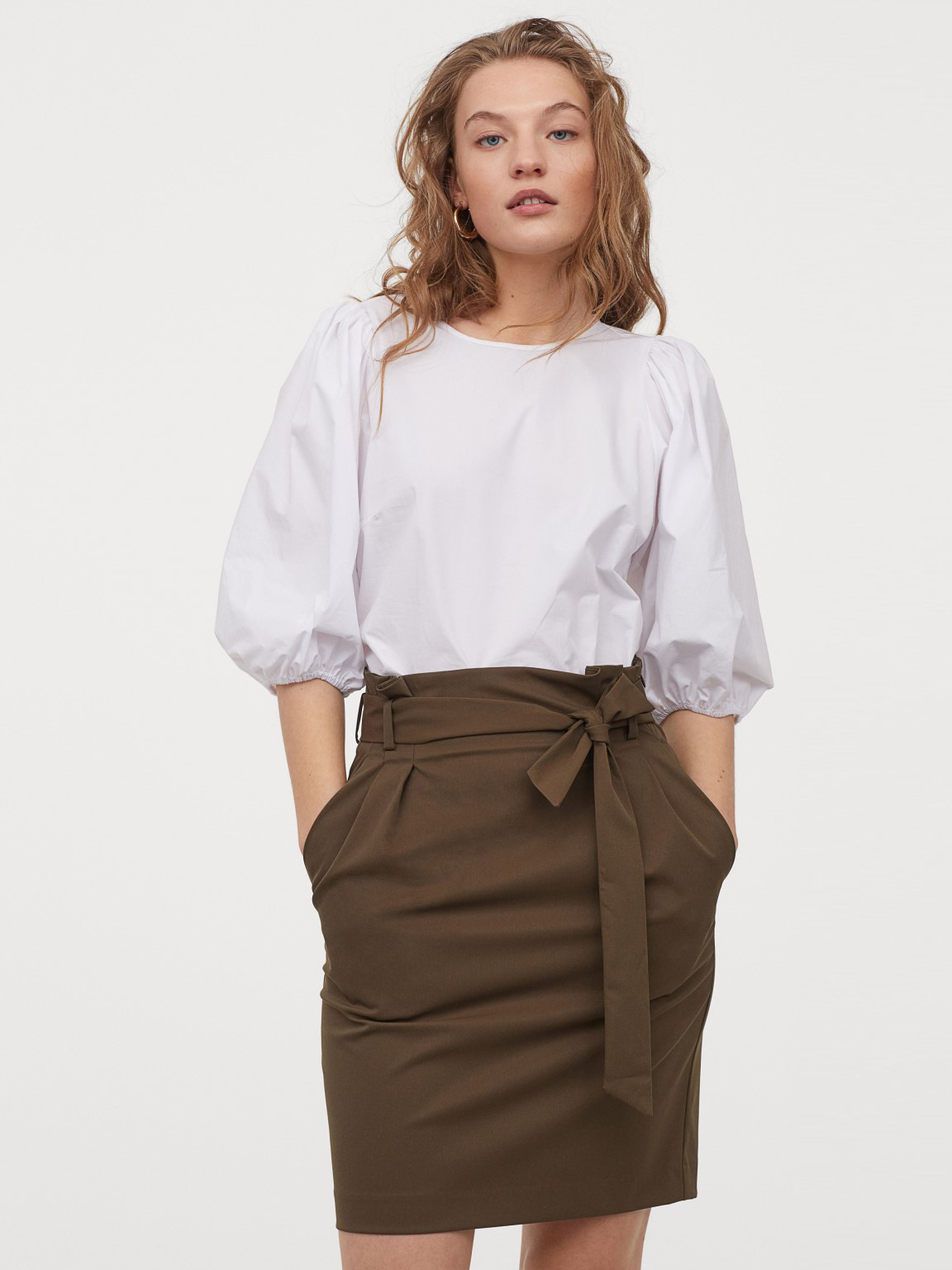 

Юбка H&M 07482849 40 Темно-зеленая хаки