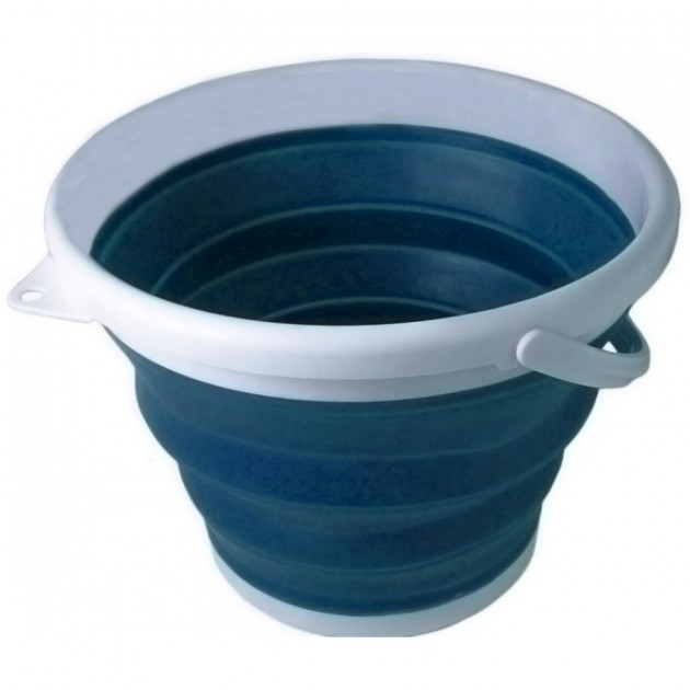 

Ведро складное силиконовое HLV 7106 на 9 л Blue