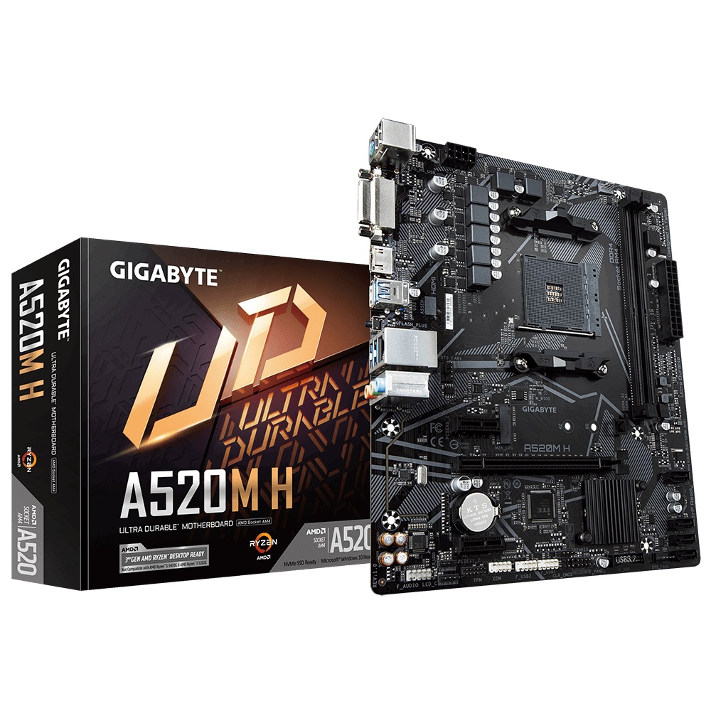 

Материнская плата Gigabyte A520M H Socket AM4