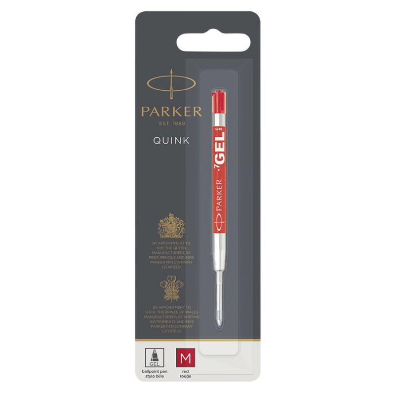 

Стержень шариковый Parker Quink Gel М синий (10 332BLU)