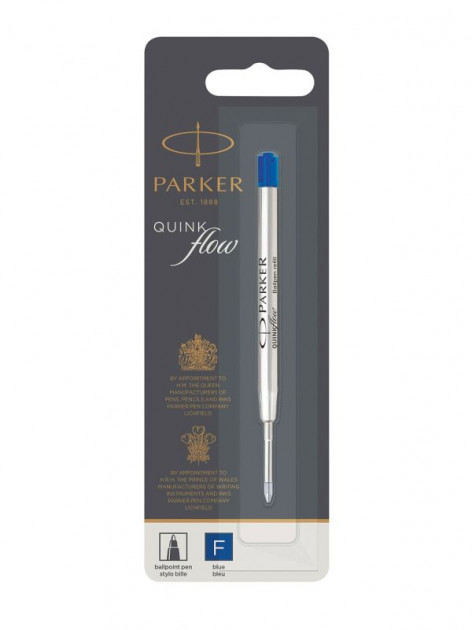 

Стержень шариковый Parker QuinkFlow F синий (10 231BLU)